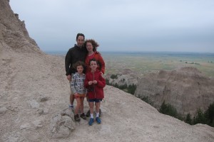 Family in the Badlands